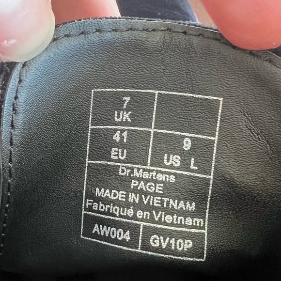 Dr. Martens Black Velvet Boot - Picture 7 of 7